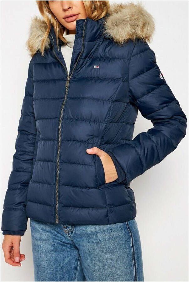 Tommy Jeans Iconic hooded jacket Blauw Dames