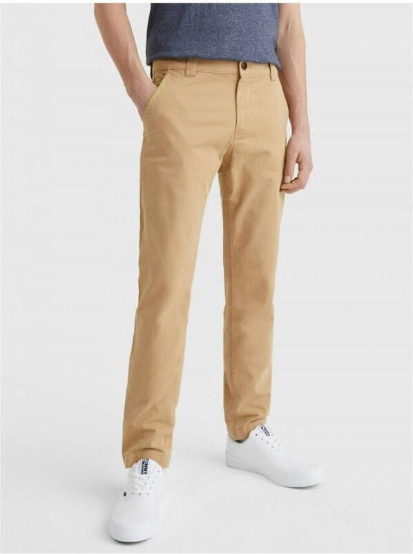 Tommy Jeans Pants chino stretch Beige Heren