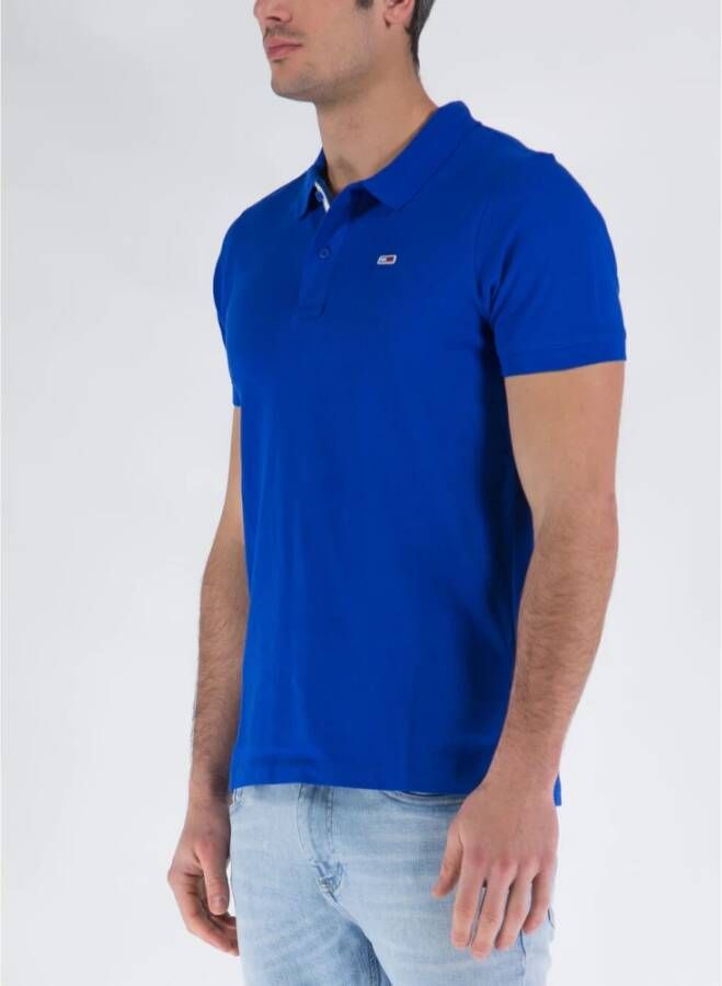 Tommy Jeans Polo Shirts Blauw Heren