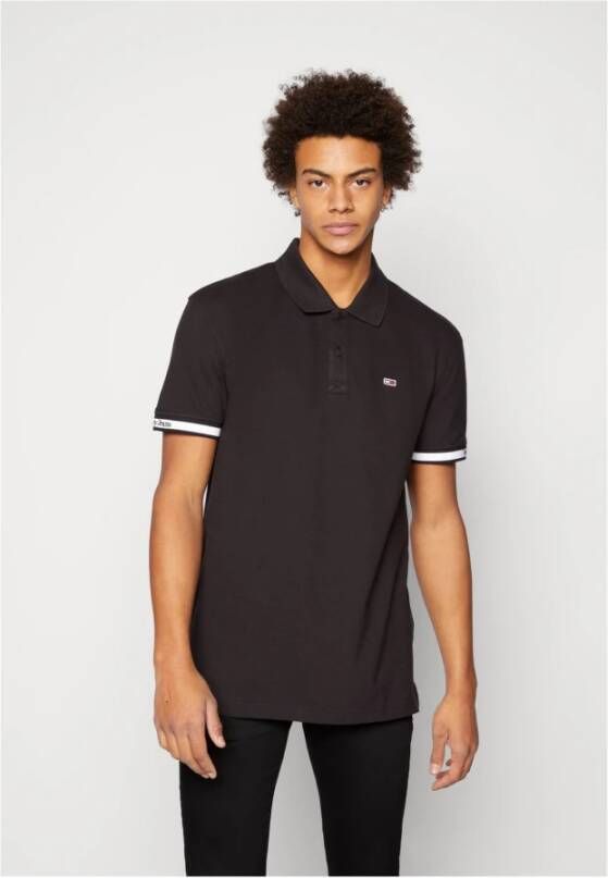 Tommy Jeans Polo Shirts Zwart Heren
