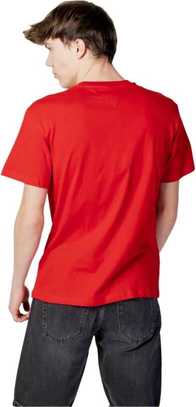 Tommy Jeans Rode Heren T-shirt Rood Heren