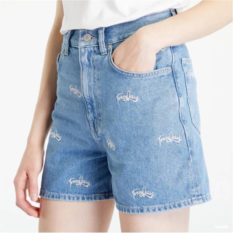 Tommy Jeans Short Shorts Blauw Dames