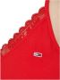 Tommy Jeans Rode Kant Kraag Tank Top Red Dames - Thumbnail 4