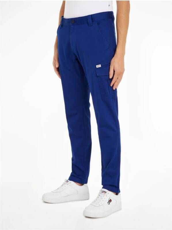 Tommy Jeans Slim-fit Trousers Blauw Heren
