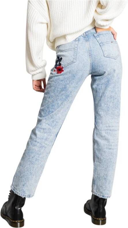 Tommy Jeans Straight Jeans Blauw Dames
