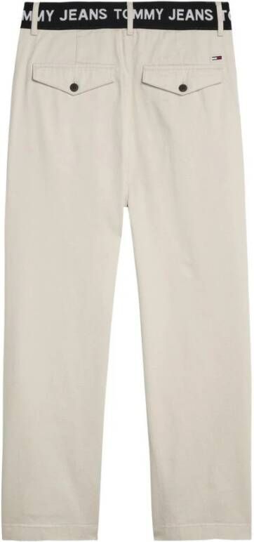 Tommy Jeans Straight Trousers Beige Dames