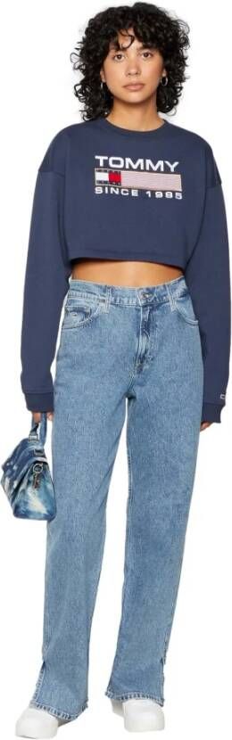 Tommy Jeans Sweatshirts Blauw Dames