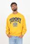 Tommy Jeans Heren Box College Sweatshirt Yellow Heren - Thumbnail 2