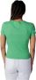 Tommy Jeans Groene T-shirt Tjw Bby Rib Xs Badge - Thumbnail 13