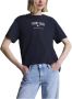 TOMMY JEANS Dames Tops & T-shirts Rlx Archive 1 Tee Donkerblauw - Thumbnail 6