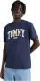 Tommy Jeans T-shirt van puur katoen met labelprint model 'COLLEGE POP' - Thumbnail 7