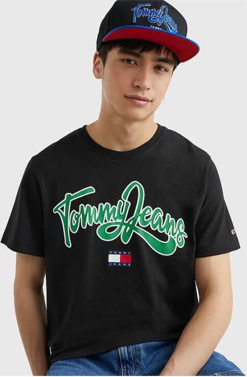 Tommy Jeans T-Shirts Zwart Heren
