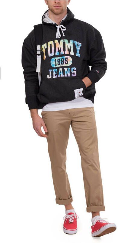 Tommy Jeans Tie-Dye logo print sweatshirt Zwart Heren