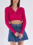 Tommy Jeans Tommy Hilfiger Jeans Women's Knitwear Roze Dames - Thumbnail 3