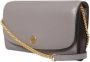 TORY BURCH Leren Portemonnees met Schouderband Grijs Dames - Thumbnail 4