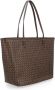 TORY BURCH Ever-Ready Printed Coated Canvas Tote Tas Brown Dames - Thumbnail 3