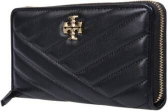 TORY BURCH Chevron Rits Portemonnee Zwart Dames