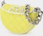 TORY BURCH Hobo bags Mini Fleming Soft Patent Border Crescent in geel - Thumbnail 6