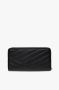 TORY BURCH Zwarte leren portemonnee met Chevron Quilting Black Dames - Thumbnail 4