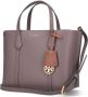 TORY BURCH Totes Perry Small Triple-Compartment Tote in beige - Thumbnail 8