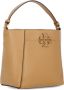 TORY BURCH Bruine Geperste Leren Handtas voor Vrouwen Bruin Dames - Thumbnail 2