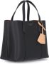 TORY BURCH Zwarte Pebbled Leren Handtas Zwart Dames - Thumbnail 2