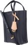 TORY BURCH Perry Korrelig Leren Handtas met Logo Black Dames - Thumbnail 2