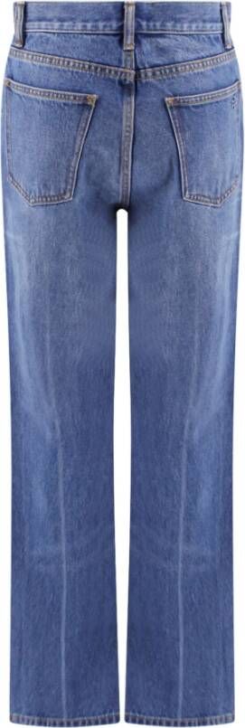 TORY BURCH Blauwe Ss23 Super Stretch Selvedge Denim Jeans Blauw Dames