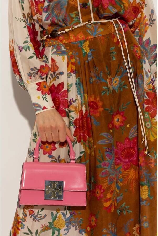 TORY BURCH Leren schoudertas Roze Dames