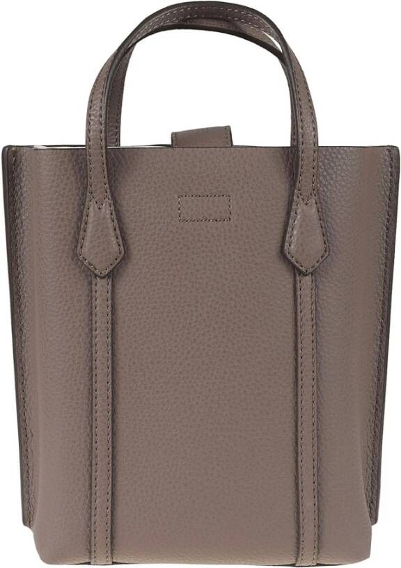 TORY BURCH Perry Mini N S Tote Stijlvol en Duurzaam Brown Dames