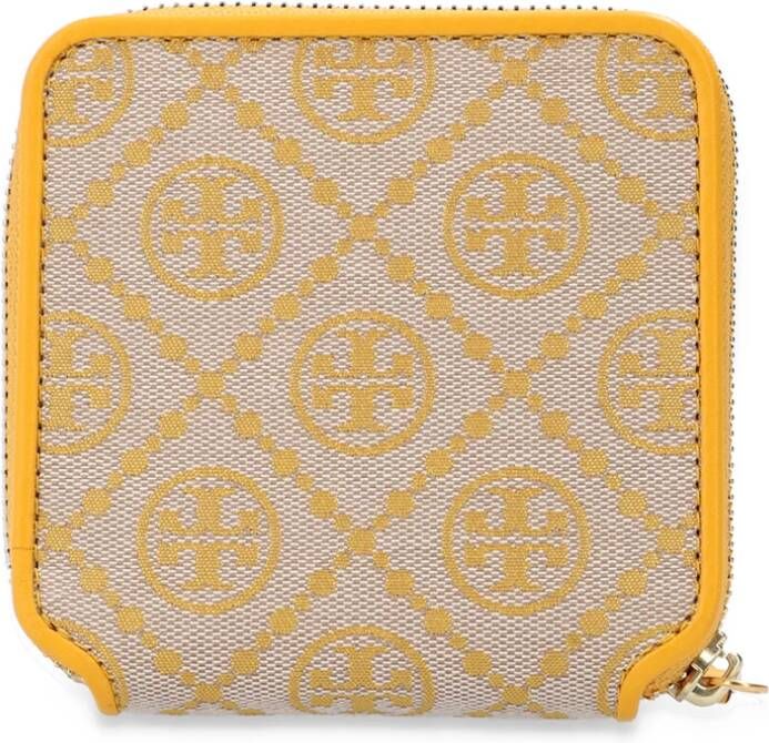 TORY BURCH Portemonnee kaarthouder Yellow Dames