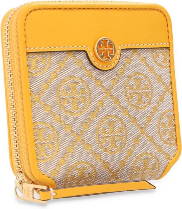 TORY BURCH Portemonnee kaarthouder Yellow Dames