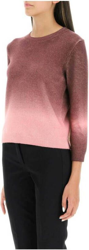 TORY BURCH dip-dye cashmere sweater Roze Dames