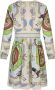 TORY BURCH Blauwe Zijden Kaleidoscoop Jurk Meerkleurig Dames - Thumbnail 2