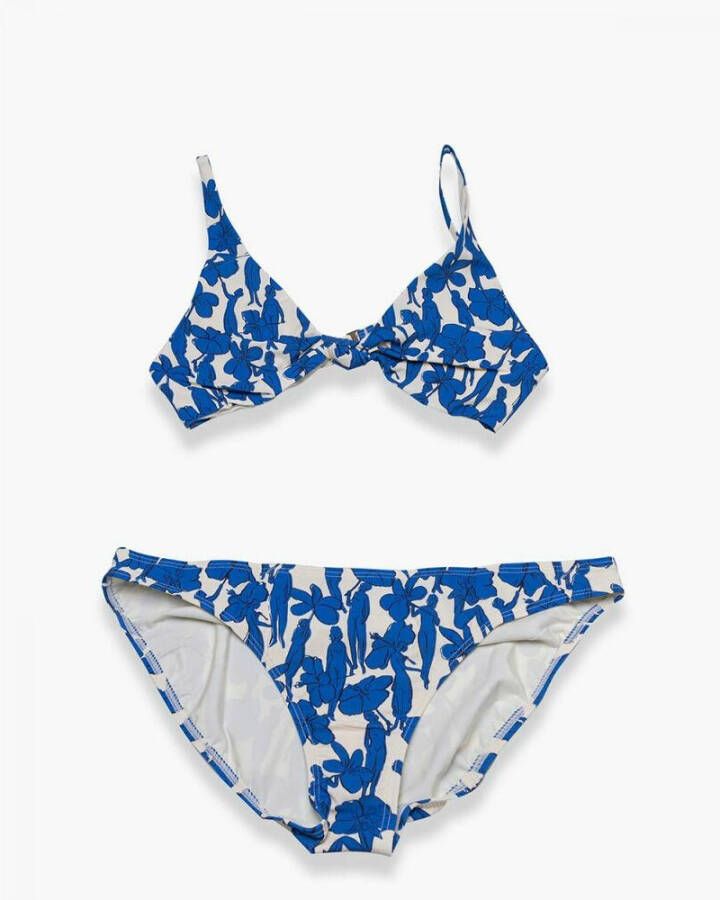 TORY BURCH Bloemenprint Bikini Set Blauw Dames