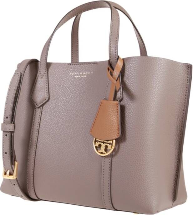 TORY BURCH Perry Kleine Triple-Compartiment Tote Beige Dames