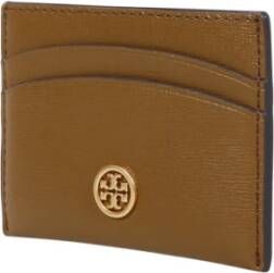 TORY BURCH Stijlvolle Kaarthouder voor Georganiseerde Kaarten Bruin Dames