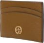TORY BURCH Stijlvolle Kaarthouder voor Georganiseerde Kaarten Bruin Dames - Thumbnail 4