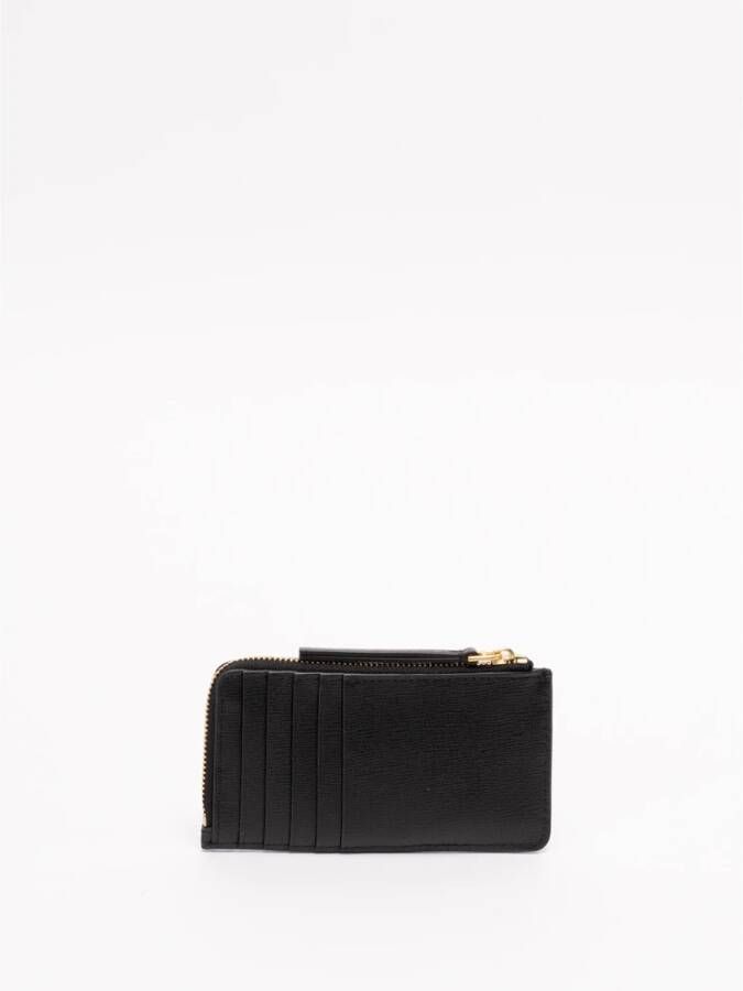 TORY BURCH Robinson Leren Kaarthouder Zwart Dames