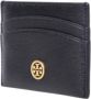 TORY BURCH Zwarte Robinson Kaarthouder Stijlvol en Compact Portemonnee Black Dames - Thumbnail 2