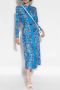 TORY BURCH Zijden jurk Blauw Dames - Thumbnail 2