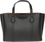 TORY BURCH Zwarte Perry Small Triple-Compartment Tote Black Dames - Thumbnail 4