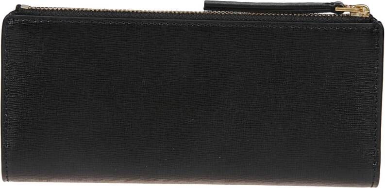 TORY BURCH Zwarte Robinson Zip Slanke Portemonnee Black Dames