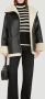 TotêMe Shearling Jas met Brede Kraag Black Dames - Thumbnail 2