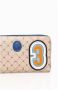 Trussardi Elegante Beige Leren Portemonnee met Rits Beige Dames - Thumbnail 2