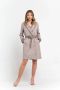 Trussardi Kimono Sluiting Katoenen Jas met Contrastdetails Beige Dames - Thumbnail 2