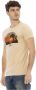 Trussardi Heren T-shirt met voorkant print Beige Heren - Thumbnail 2