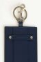 Trussardi Blauwe Leren Sleutelhanger met Gehamerd Detail Blue Heren - Thumbnail 2