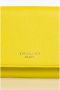Trussardi Leren Portemonnee met Ingelegd Logo voor Vrouwen Yellow Dames - Thumbnail 1
