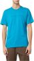 Trussardi Lettering Print Katoenen T-Shirt Blauw Heren - Thumbnail 2